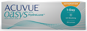 ACUVUE OASYS® 1-Day with HydraLuxe™ Technology for Astigmatism